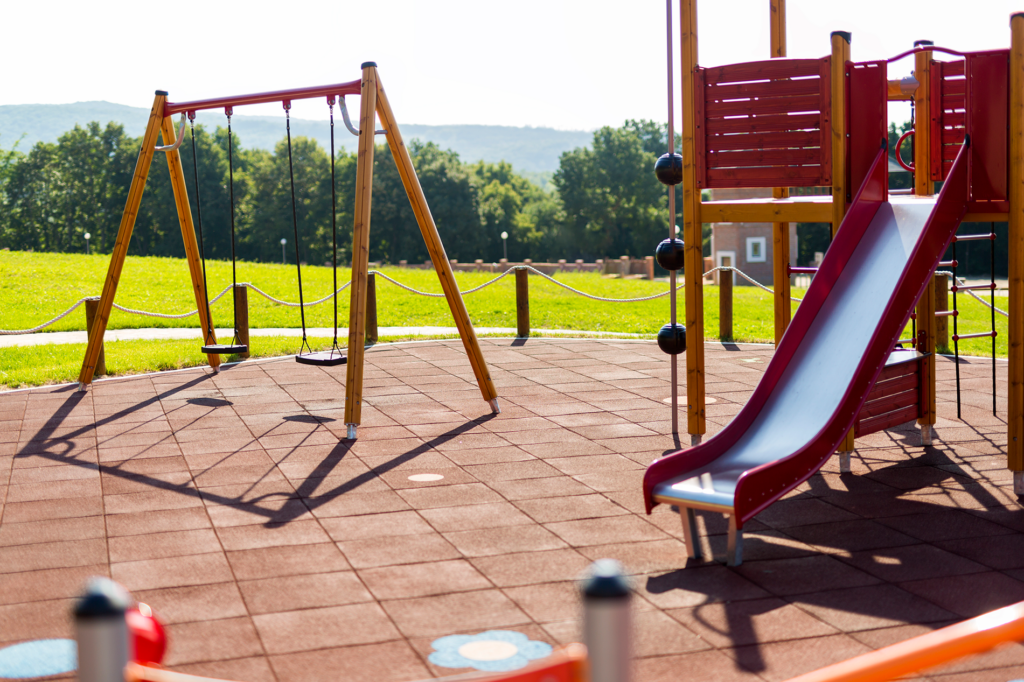 An image of a playground to make sure you check common areas as a part of your condo association new years checklist.